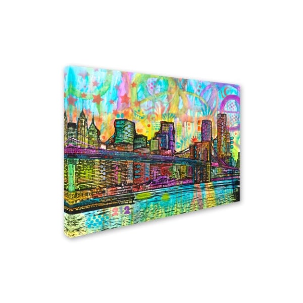 Dean Russo 'NYC Brooklyn Bridge' Canvas Art,18x24